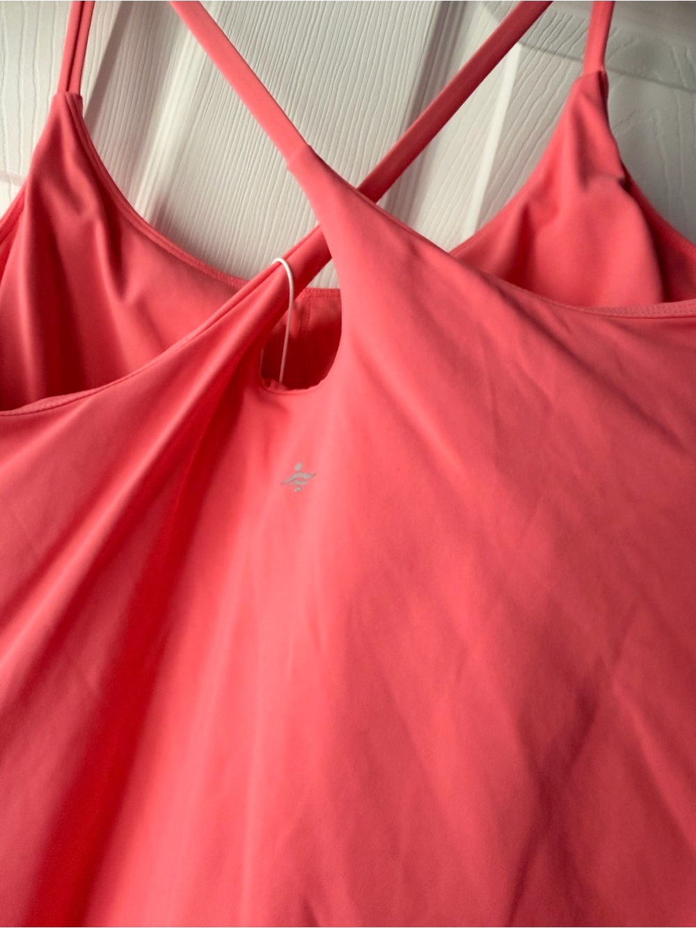 HALARA Coral Pink Mini Dress with Spaghetti Straps - Picture 11 of 11